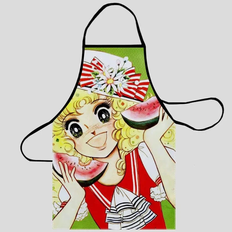 Oxford-køkkenforklæde til kvinder - rengøringsforklæde til husholdningen med lomme 8 / 68X95cm