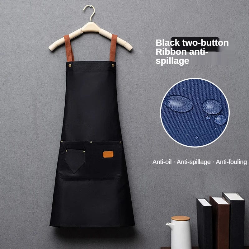 Rødt, ikke-vævet køkkenforklæde til mænd og kvinder - Bib Sleeveless Apron Rouge / OneSize