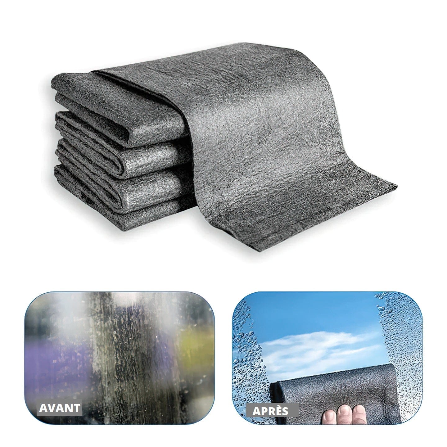 Ultraabsorberende rengøringsklude af mikrofiber