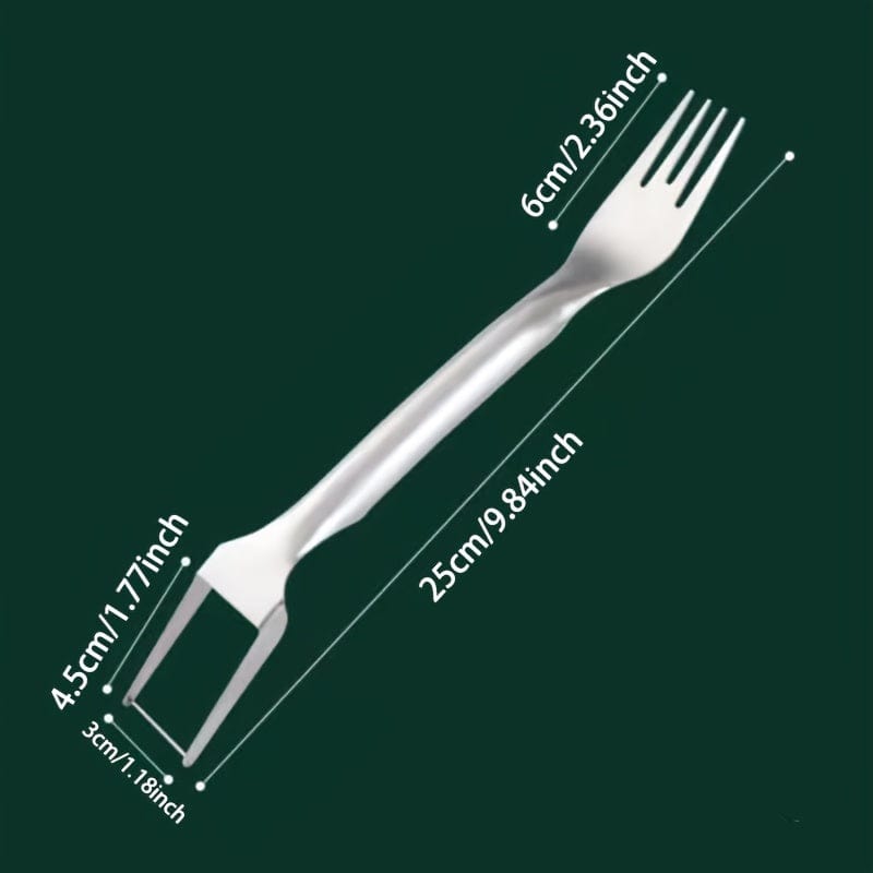 Vandmelonskærer og udkerner i rustfrit stål - 2-i-1 køkkenredskab til nem udskæring af frugt og grøntsager 1 stk.