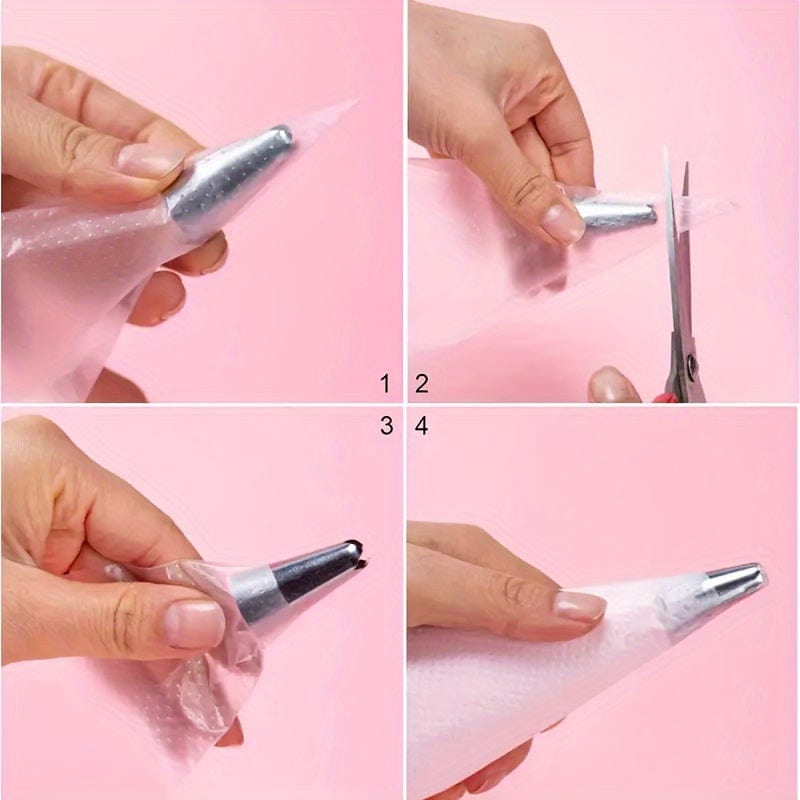 100/200 stk. tykke engangskageposer, ideelle til kagedekoration