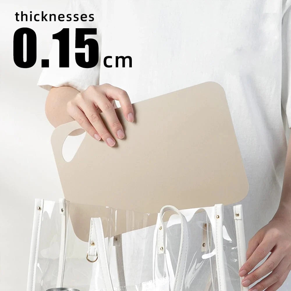 , 1 stk. fleksibelt skærebræt til køkkenet, farverigt plastikskærebræt, skridsikkert skærebræt til kød og grøntsager frugt,