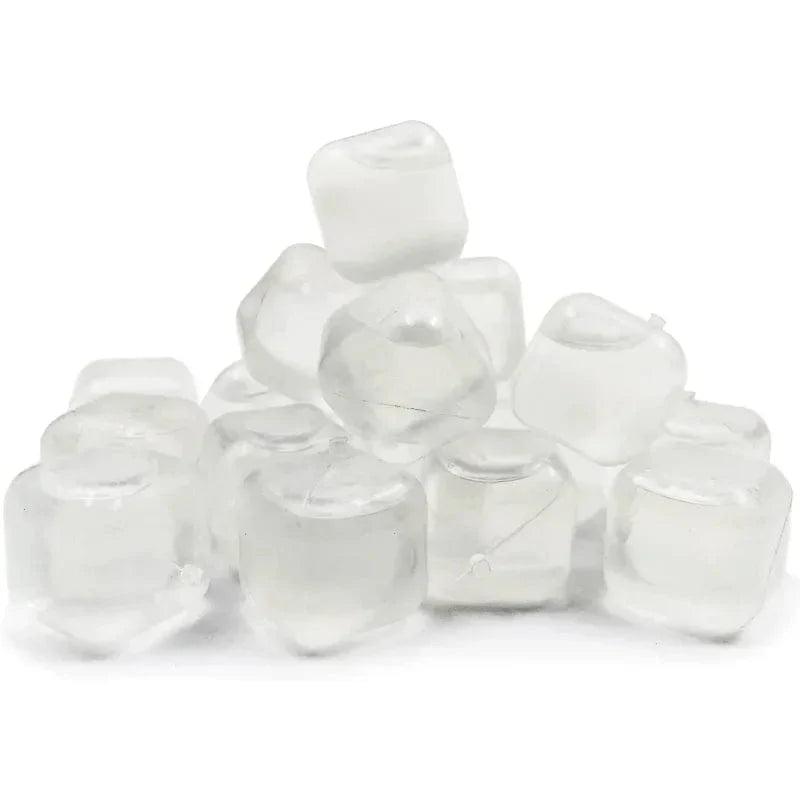 20 genanvendelige isterninger til kolde drikke White Cubes