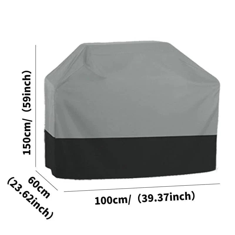 210T Oxford Cloth Udendørs grillovertræk Vandtæt ovnovertræk Havebeskyttelsesovertræk UV-resistent Heavy Duty Carbon Grill Cover 100x60x150cm