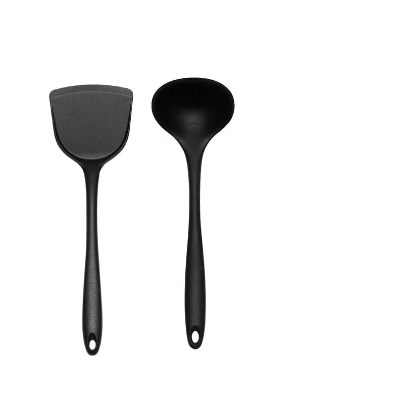 3/2 Pcs Cooking Kitchenware Tool Silicone Utensils Set Non-Stick Cookware Ladle Shovel Kitchen Accessorie 2pcs Style 2