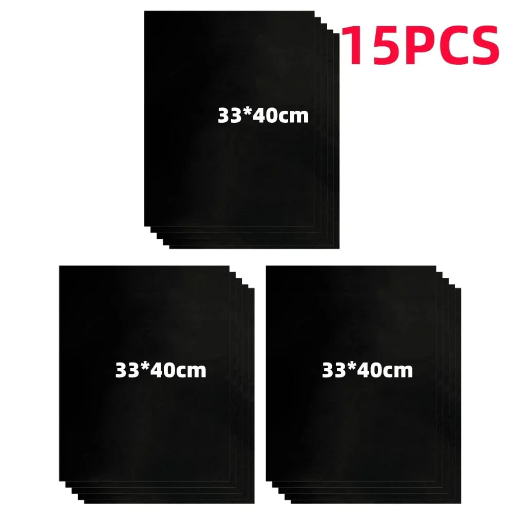 5-20PCS Non-stick BBQ-grillmåtte Barbecue udendørs bagemåtte Genanvendelig BBQ-madlavning Grillark til festgrillmåtte Køkkenværktøj 33x40cm 15stk / KINA