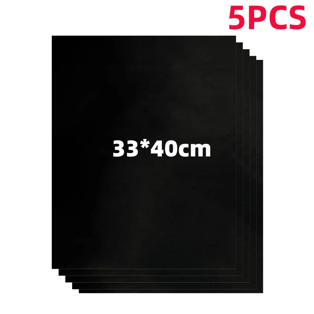 5-20PCS Non-stick BBQ-grillmåtte Barbecue udendørs bagemåtte Genanvendelig BBQ-madlavning Grillark til festgrillmåtte Køkkenværktøj 33x40cm 5stk / KINA