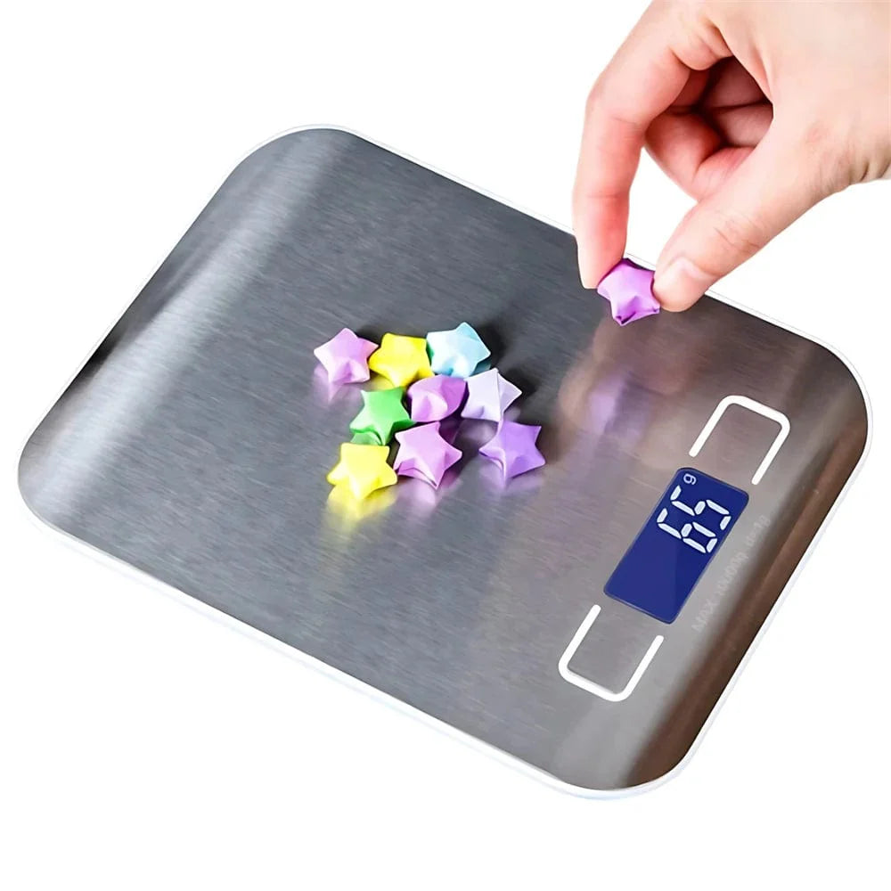 5kg/10kg elektronisk vægt i rustfrit stål Køkkenvægt Hjemmesmykker Mad Snacks Vejning Bageværktøj Køkken Digital Vægt