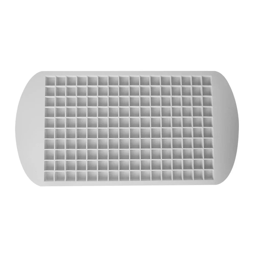 Mini silikone-isterningebakke med 160 riste - isterningefremstilling - grill, cocktail, forfriskende grå-160 riste