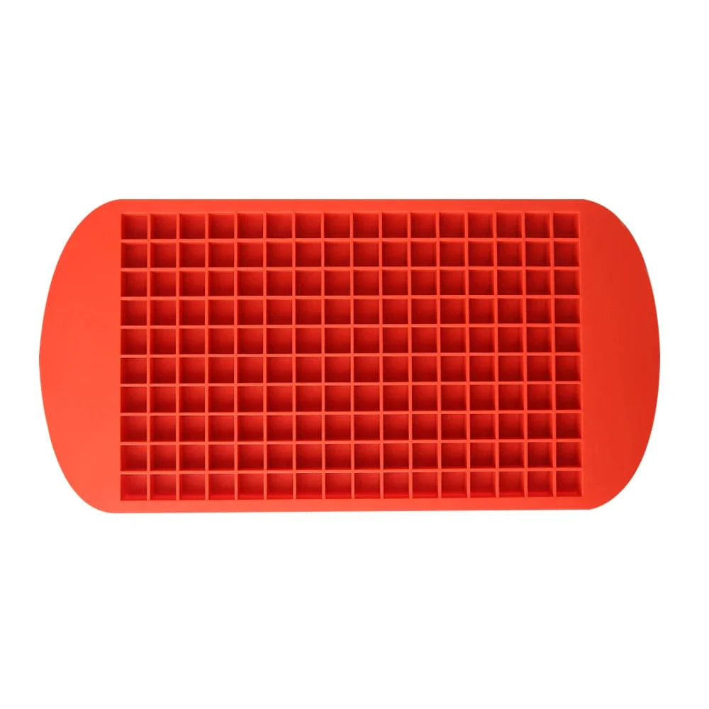 Mini silikone isterningebakke med 160 riste - isterningefremstilling - grill, cocktail, forfriskende rød-160 riste