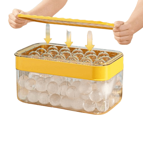 Praktisk og innovativ isterningbakke med 22 runde isterninger