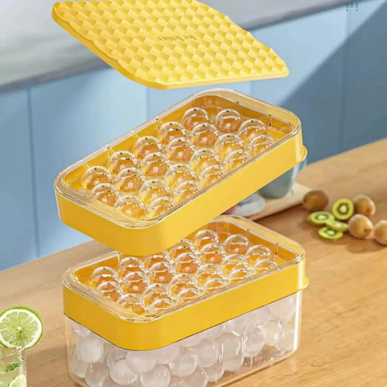 Rugby isterningebakke i silikone, sæt med 22, nem at tage ud, kan stables