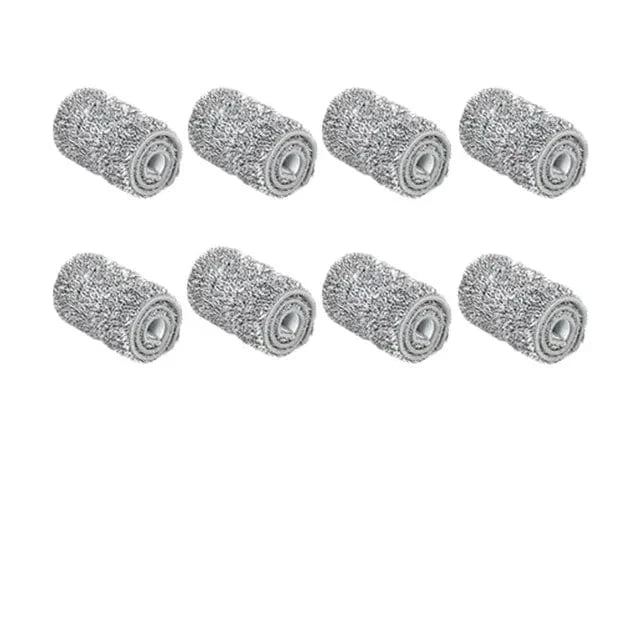 Flad moppe med spand med hænder fri til mikrofiber rensning våd/tør på laminatgulv 8 moppeklude