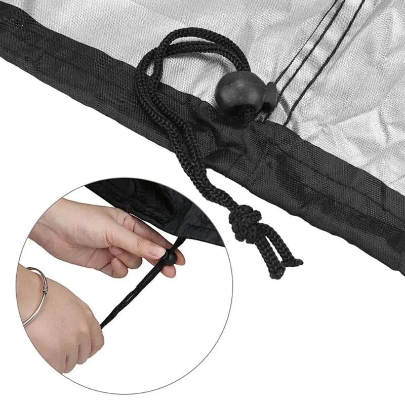 Sort vandtæt regnovertræk til udendørs grill Weber Heavy Duty Barbacoa Anti Dust Rain Gas Charcoal Electric BBQ Cover