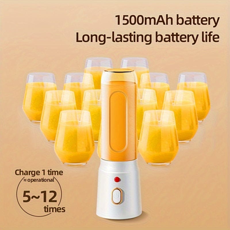 Multifunktionel genopladelig blender med USB: Juice frugt, grøntsager, is, smoothie Hvid