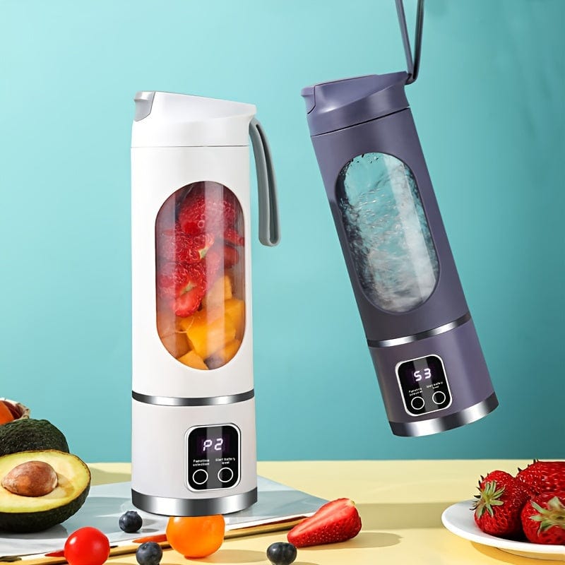 USB-genopladelig blender med LED-display - 450 ml, ideel til smoothies og milkshakes