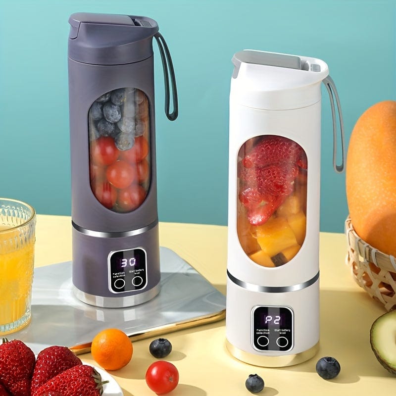 USB-genopladelig blender med LED-display - 450 ml, ideel til smoothies og milkshakes