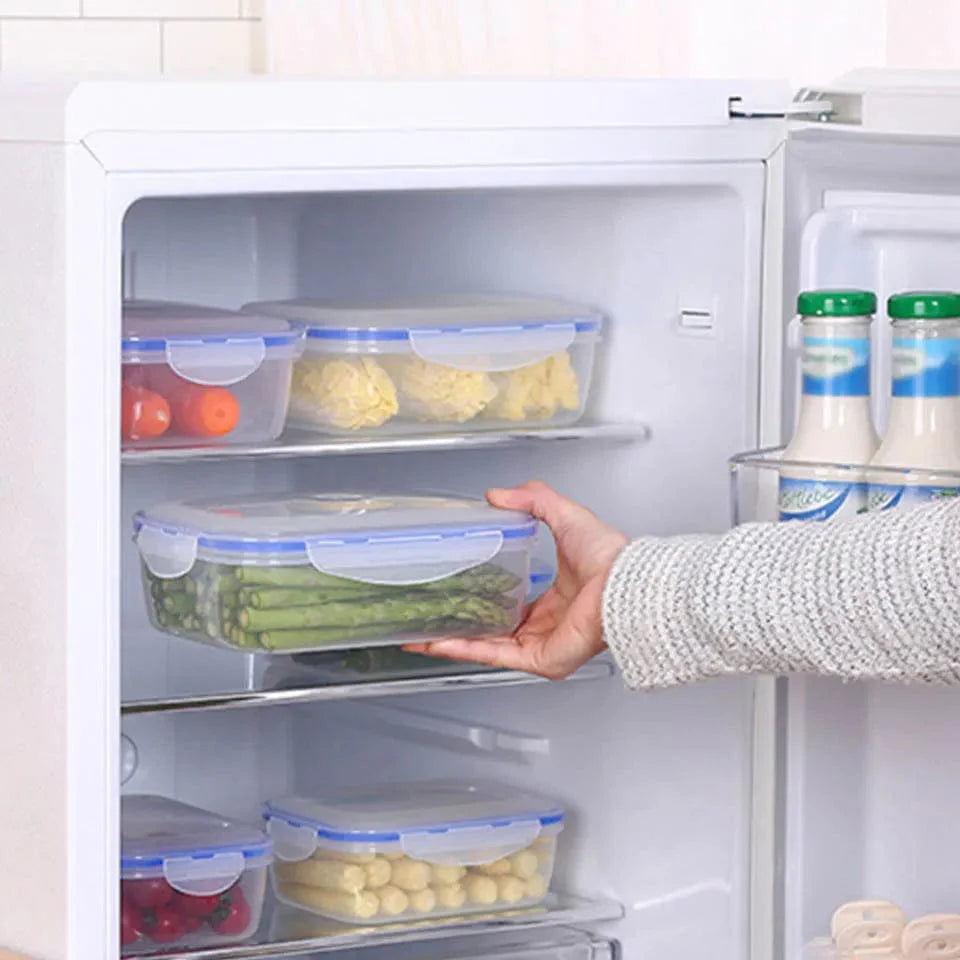 Madkasse i plast til børn, 6 størrelser - Miljøvenlig, kan tåle mikroovn og er hermetisk lukket