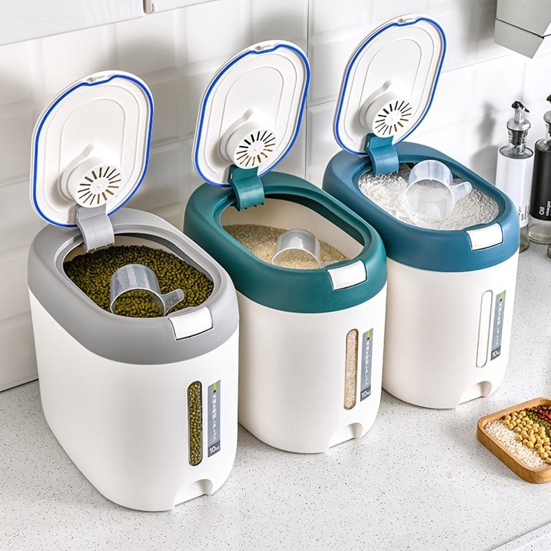 Forseglet risopbevaringsboks med stor kapacitet