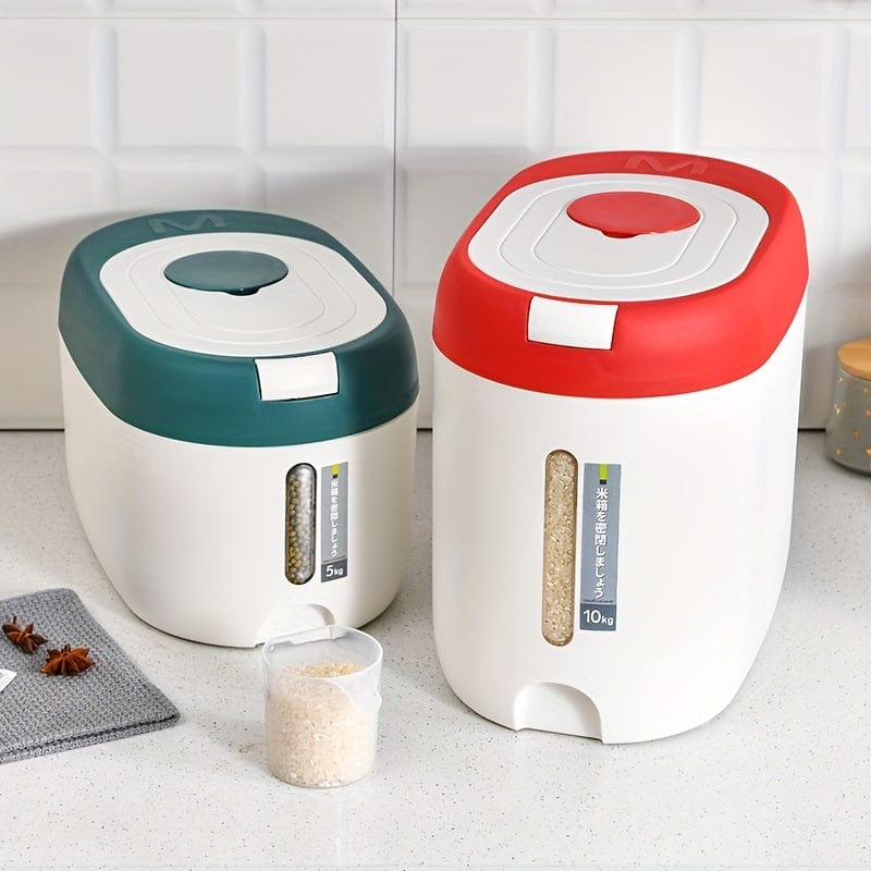 Forseglet risopbevaringsboks med stor kapacitet