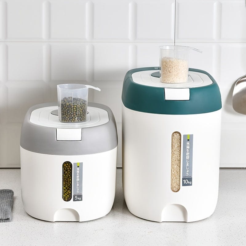 Forseglet risopbevaringsboks med stor kapacitet