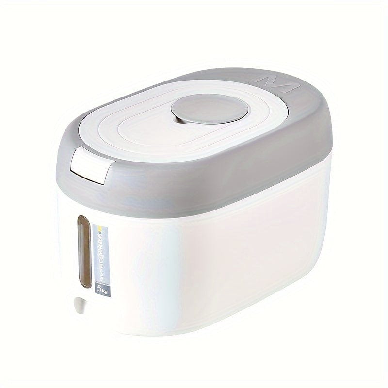 Forseglet risopbevaringsboks med stor kapacitet, grå / lille