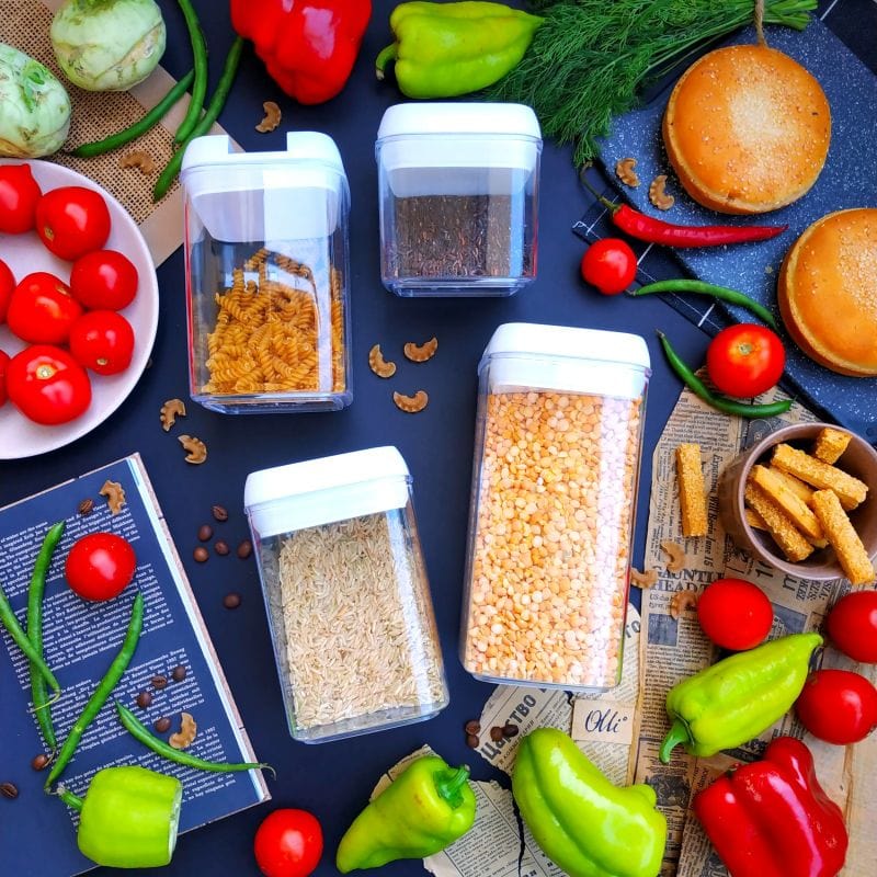 Konserveringsdåser til fødevarer og ingredienser (pakke med 6)