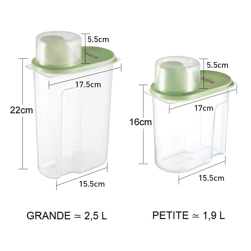 Dåser til opbevaring af ingredienser