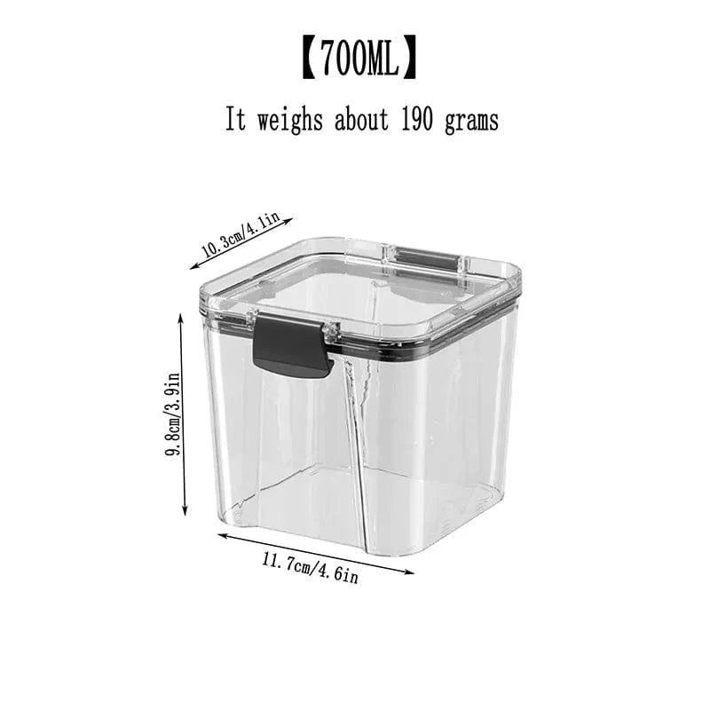 Stabelbare hermetiske dåser 700 ml