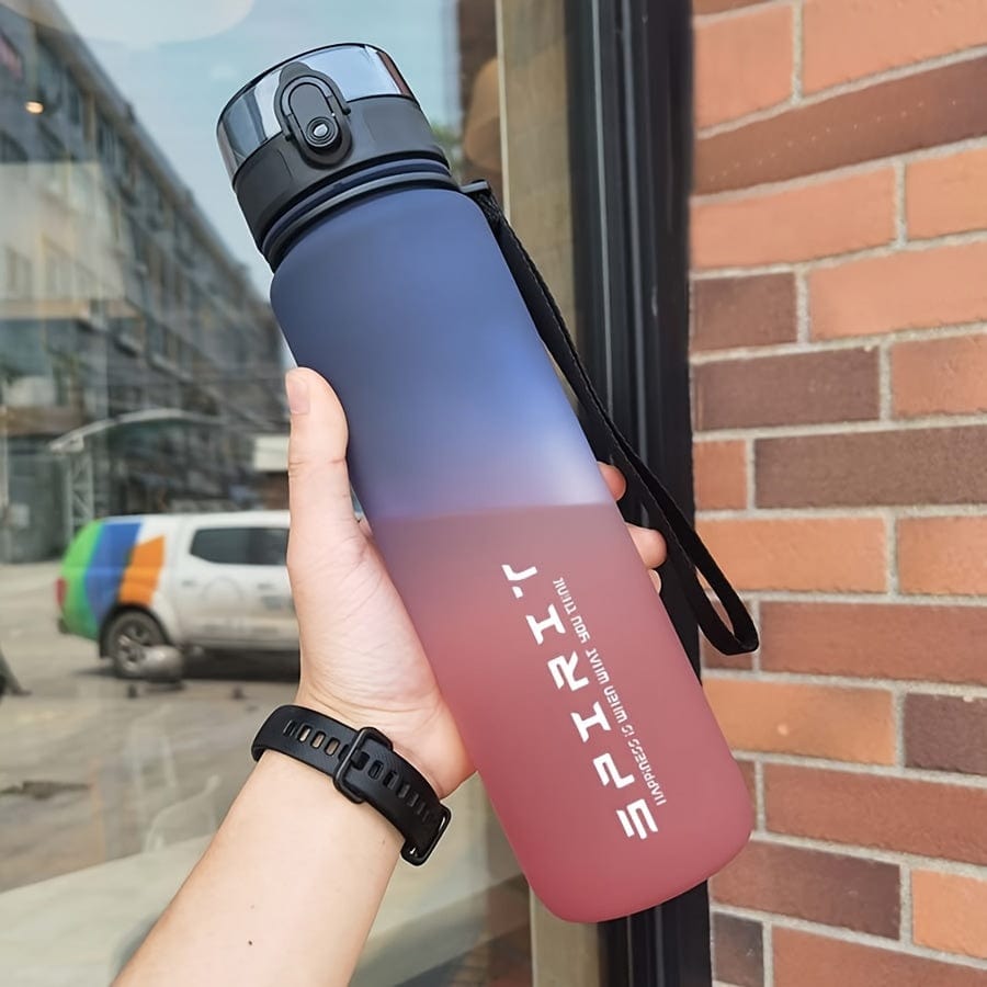 500 ml sportsvandflaske i plast - lækagesikker - til camping, vandring, fitness - fødselsdagsgave
