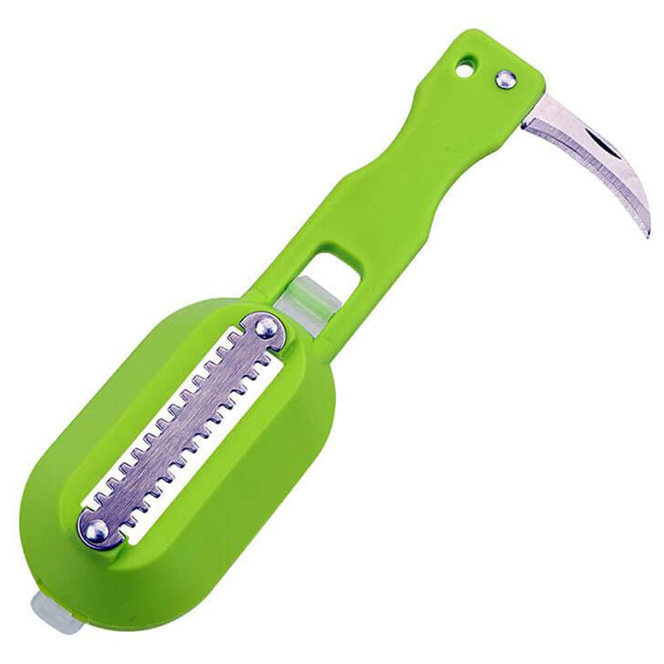 Grøn fiskeskælbørste