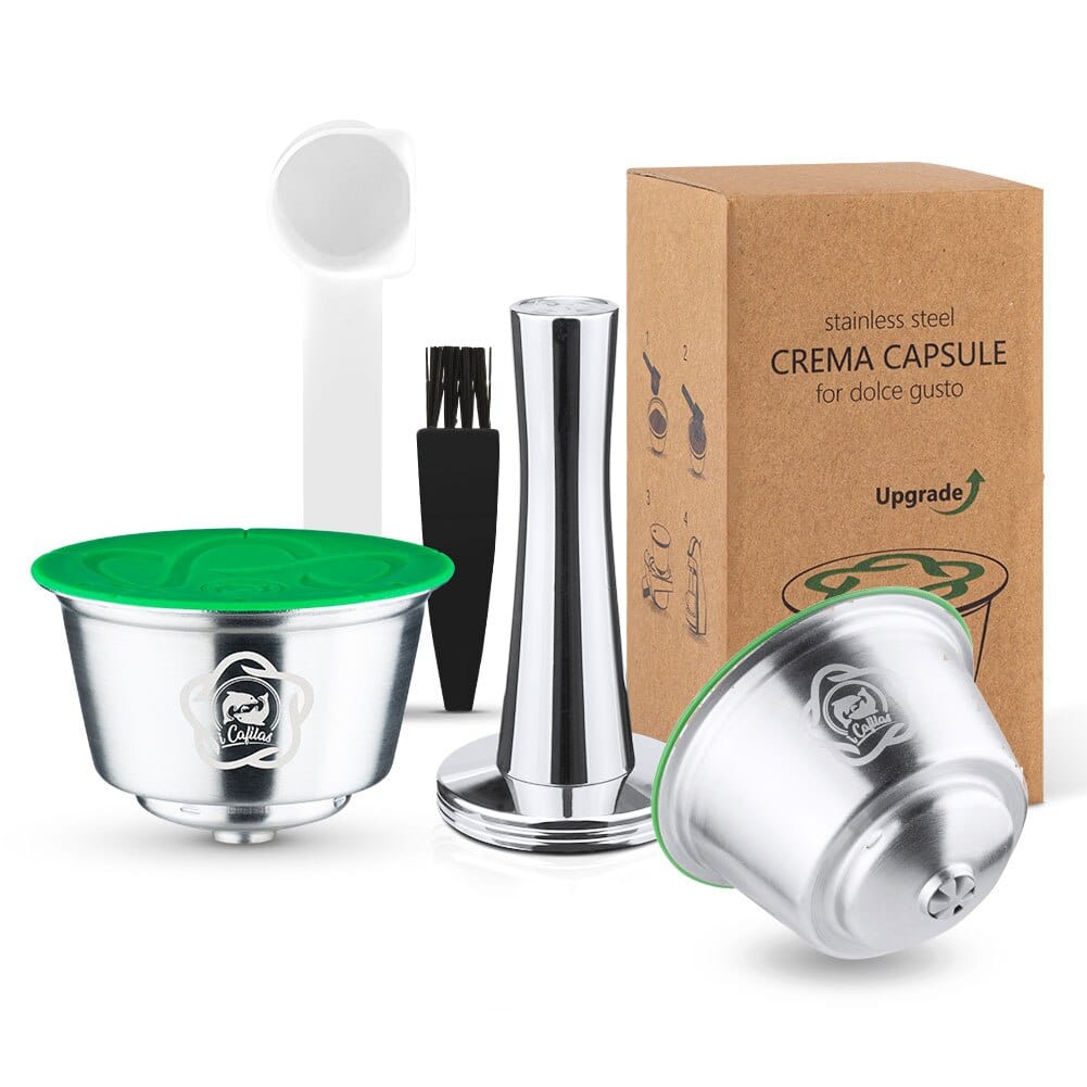 Genanvendelige kapsler til Dolce Gusto 2 kapsler + 1 kop