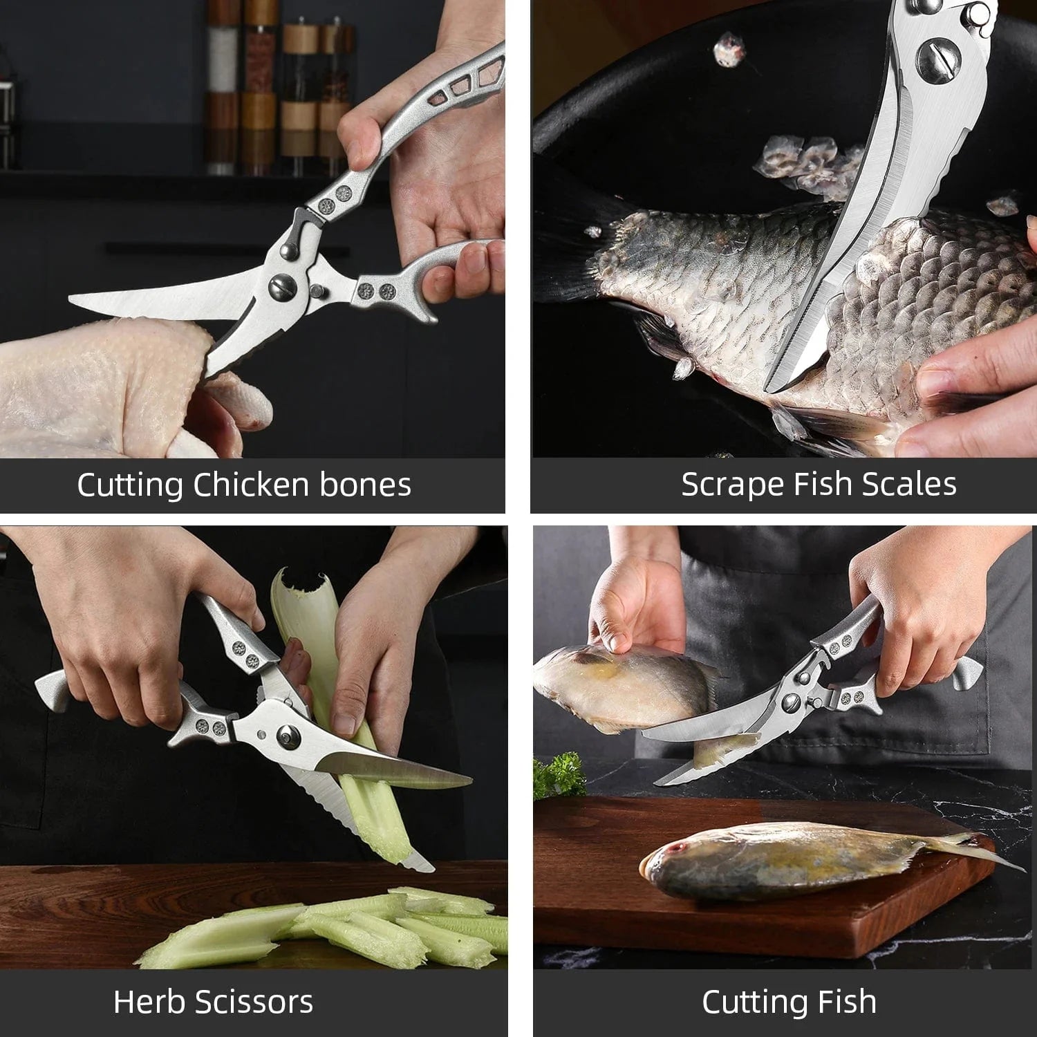 Køkkensaks med blad af 4Cr rustfrit stål - MYVIT