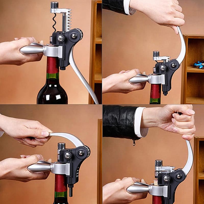 Sommelier-sæt med proptrækker med dobbelt greb