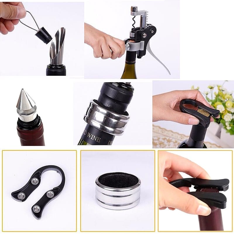 Sommelier-sæt med proptrækker med dobbelt greb