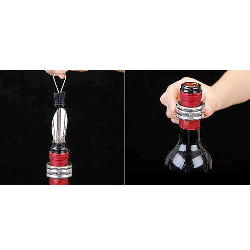 Proptrækkersæt i træ med dobbelt greb