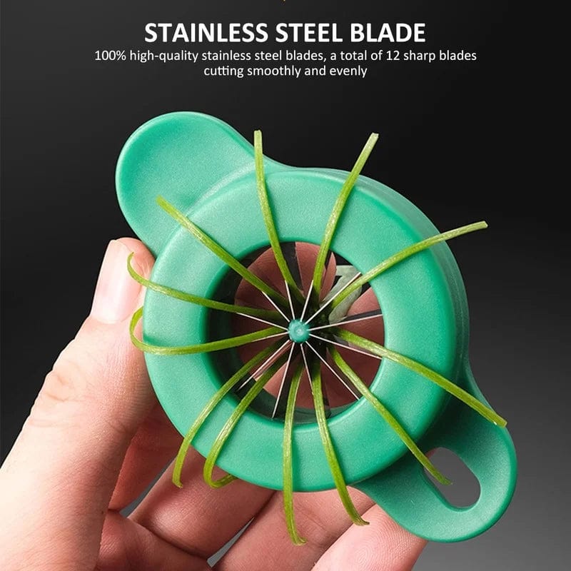 Praktisk øko-grøntsagsskærer i rustfrit stål - Praktisk og effektiv!