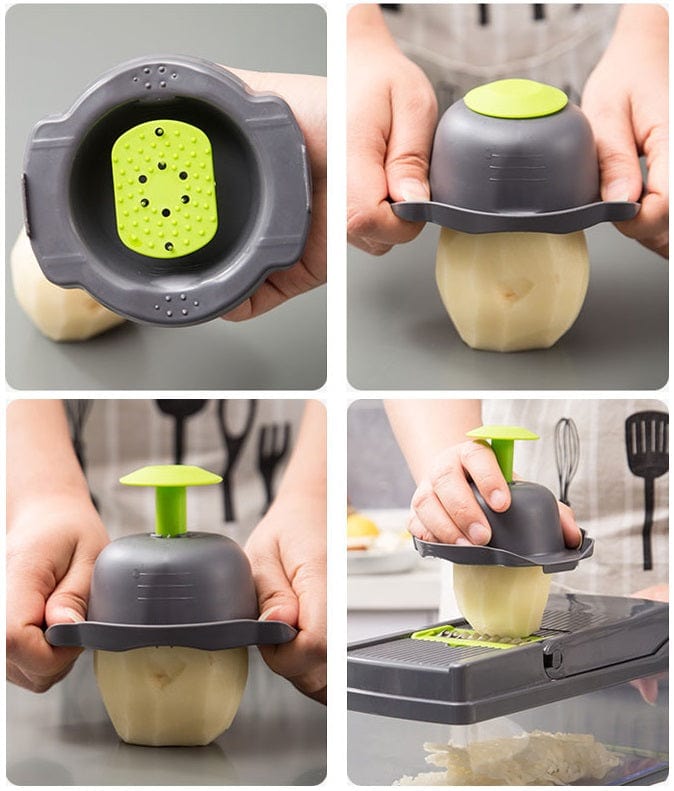 Multifunktionel grøntsagssnitter med 7 snit