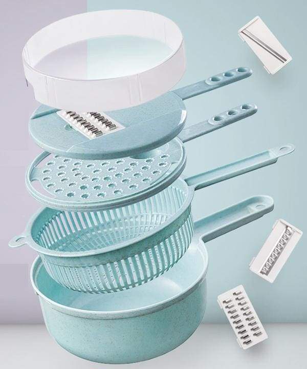 9-i-1 multifunktionel grøntsagssnitter