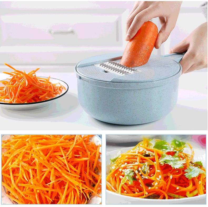 9-i-1 multifunktionel grøntsagssnitter