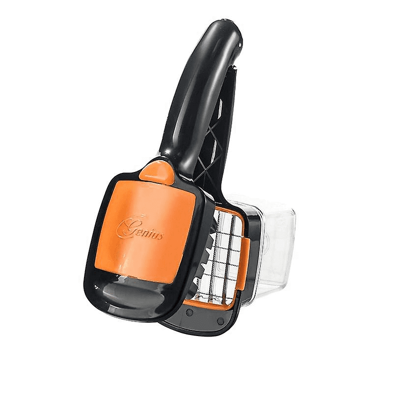 Nicer Dicer Quick" multifunktionel grøntsagssnitter Sort og orange