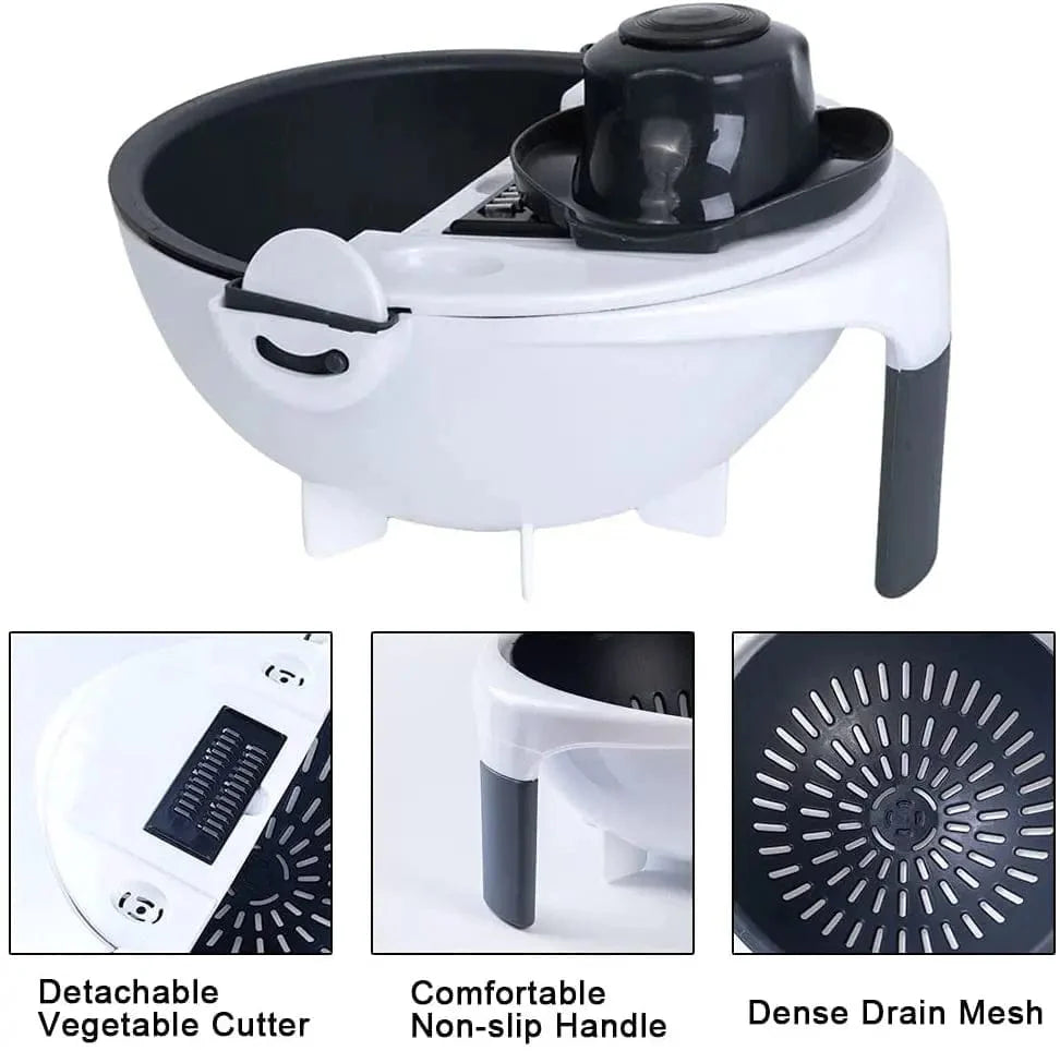 9-i-1 multifunktionel roterende grøntsagsskærer