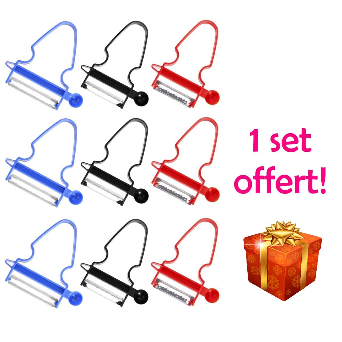 Multifunktionelle grøntsagsskærer og -skræller 2 sæt købt = 1 gratis 🎁