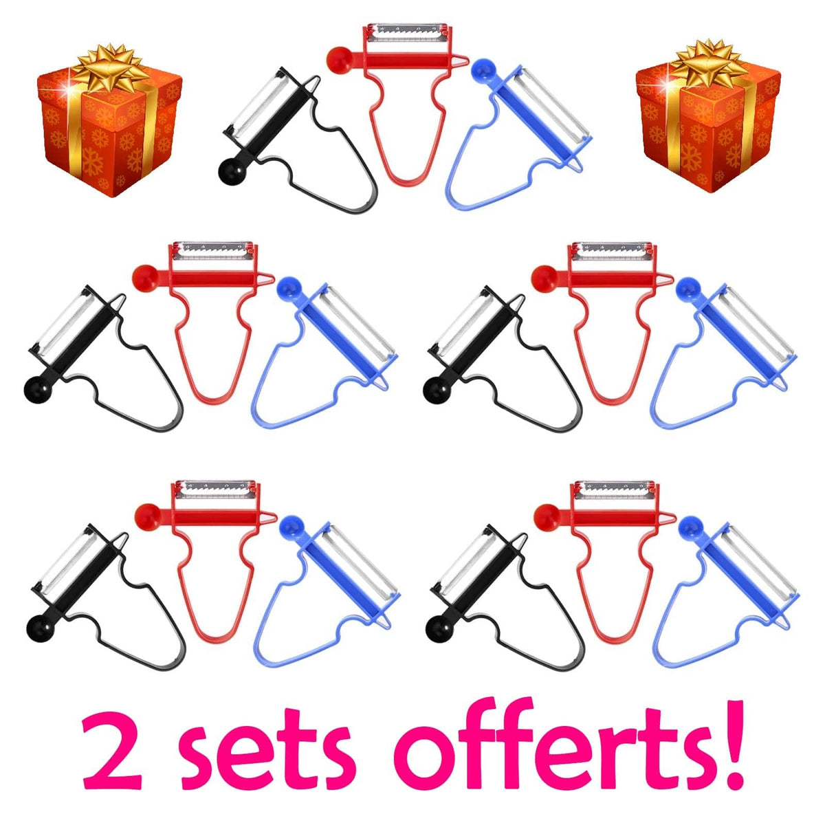 Multifunktionelle grøntsagsskærer og -skræller 3 sæt købt = 2 gratis 🎁🎁