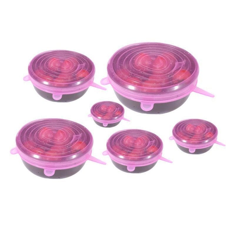 Udvidelige opbevaringslåg Pink