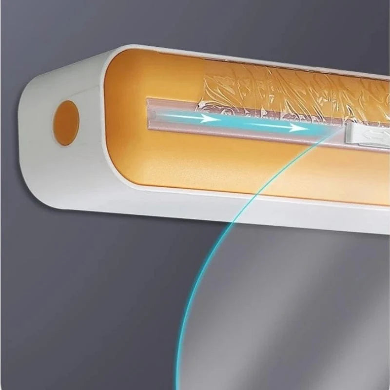 Fødevarefilmdispenser med skærer - Innovativt køkkentilbehør!