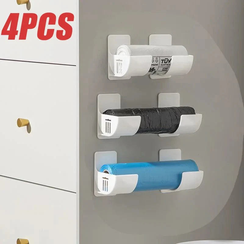 Kitchen Bath væghængt plastposedispenser - Sæt med 4/2 - Cool opbevaring af affaldsposer