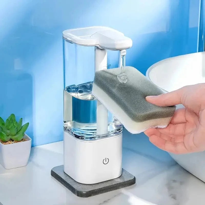 Automatisk sæbedispenser med intelligent afstandssensor Hvid