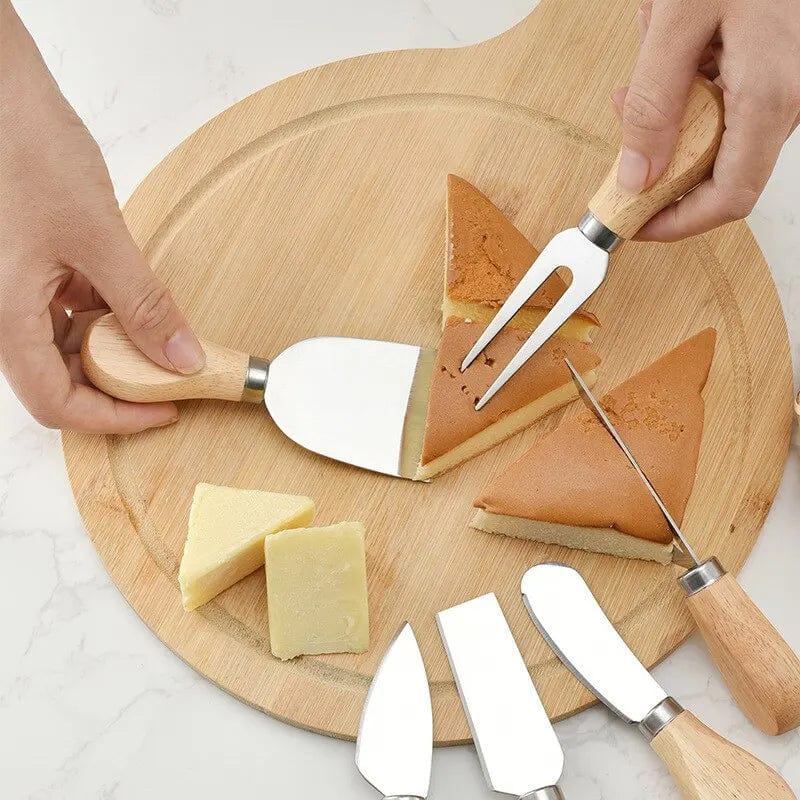 6-delt osteknivsæt i rustfrit stål