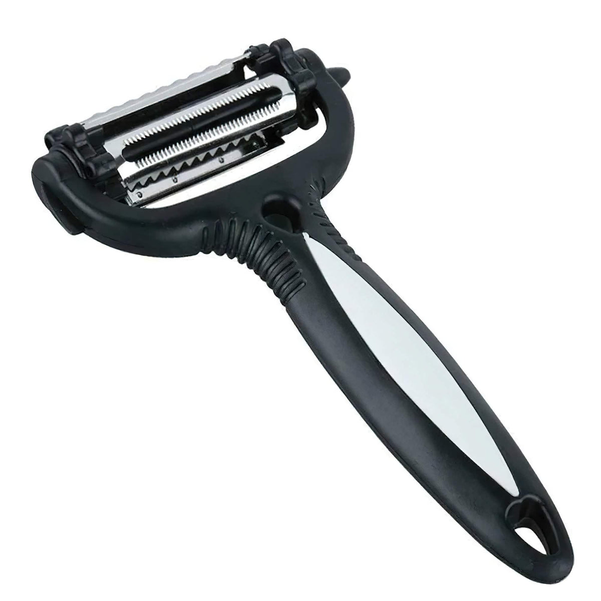 Sort grøntsagsskræller rivejern